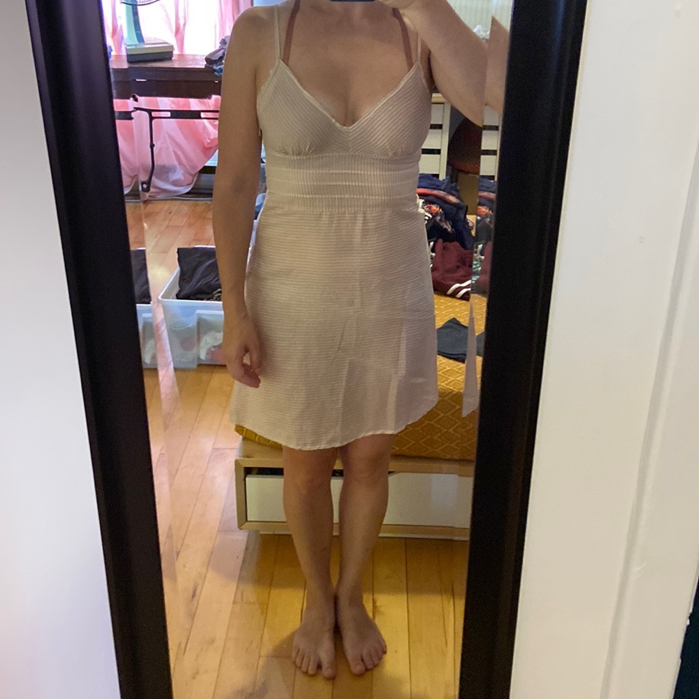 Urban Outfitters Sparkle & Fade pink striped chemise, size M - Picture 3 of 10